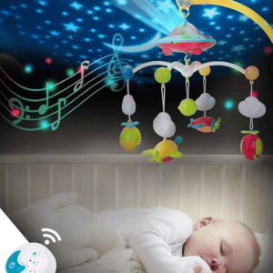 MÓVIL MUSICAL CON PROYECTOR Y CONTROL