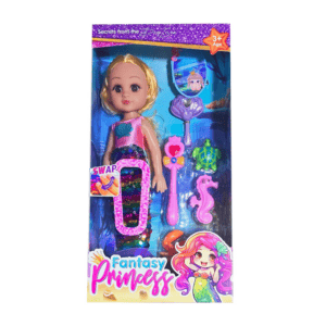 Muñeca Princesa Sirena Multicolor Mundo