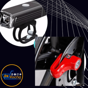 Combo linterna Bici+ candado seguridad