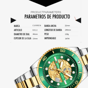 Reloj Curren 8412 Clásico Cuarzo Acero I